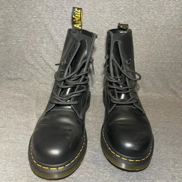 Dr. Martens Black Smooth Leather Boots main image 6
